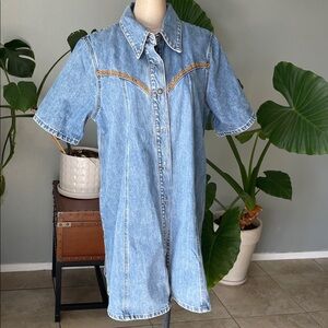 Stetson Blue Denim Midi Dress